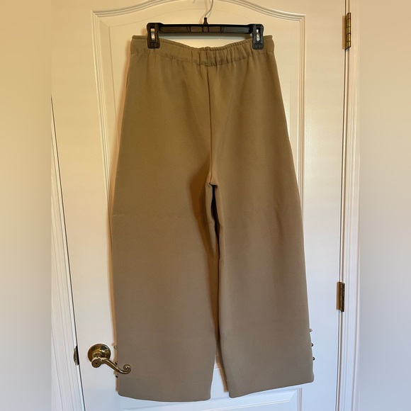 Free People wide leg pants with elastic waist & bow - Picture 3 of 5